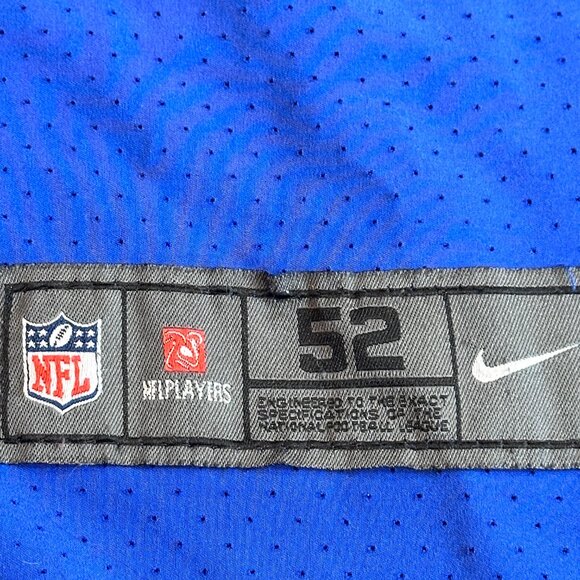 Tremaine Edmunds NFL Buffalo Bills Jersey #49 Nike Players On Field Size 52 - Picture 3 of 13